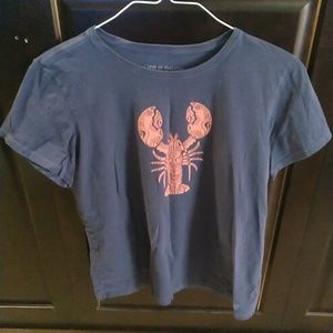 Life is Good Crusher Lite lobster tee L